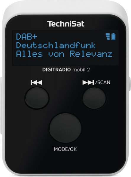 DigiRadio mobil 2 Taschenradio DAB+UKW schwarz/weiss