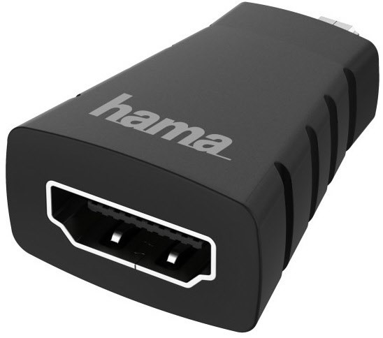Micro-HDMI auf HDMI-Adapter (4K) schwarz