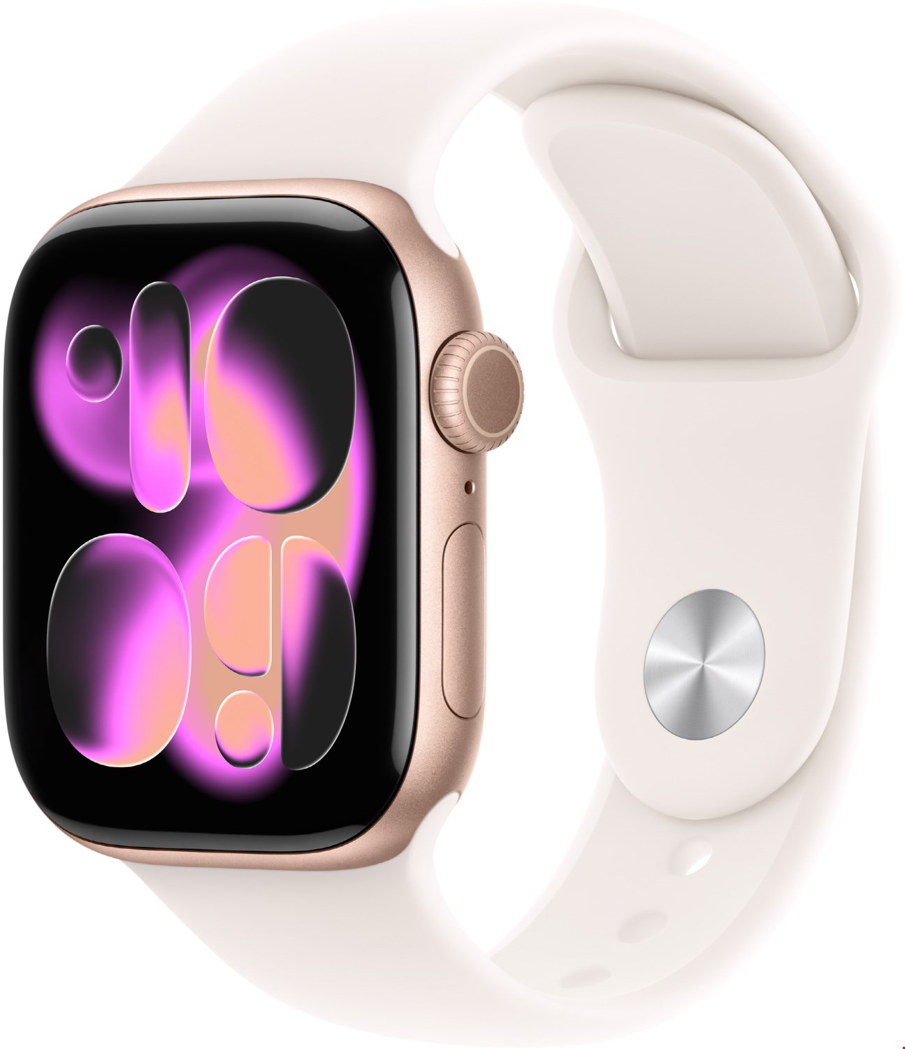 Image of Apple Watch Series 11 (42mm) GPS Smartwatch Alu mit Sportarmband M/L roségold/blassrosa