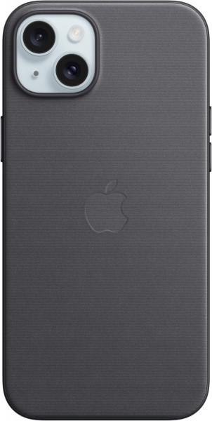 Feingewebe Case mit MagSafe für iPhone 15 Plus schwarz