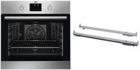 BPF3350 Einbaubackofen BPS335061M + TR1LFV edelstahl/cleansteel, 72 l, Pizza-Stufe, schnelles Vorheizen, Heißluftgrill, pyrolytische Selbstreinigung