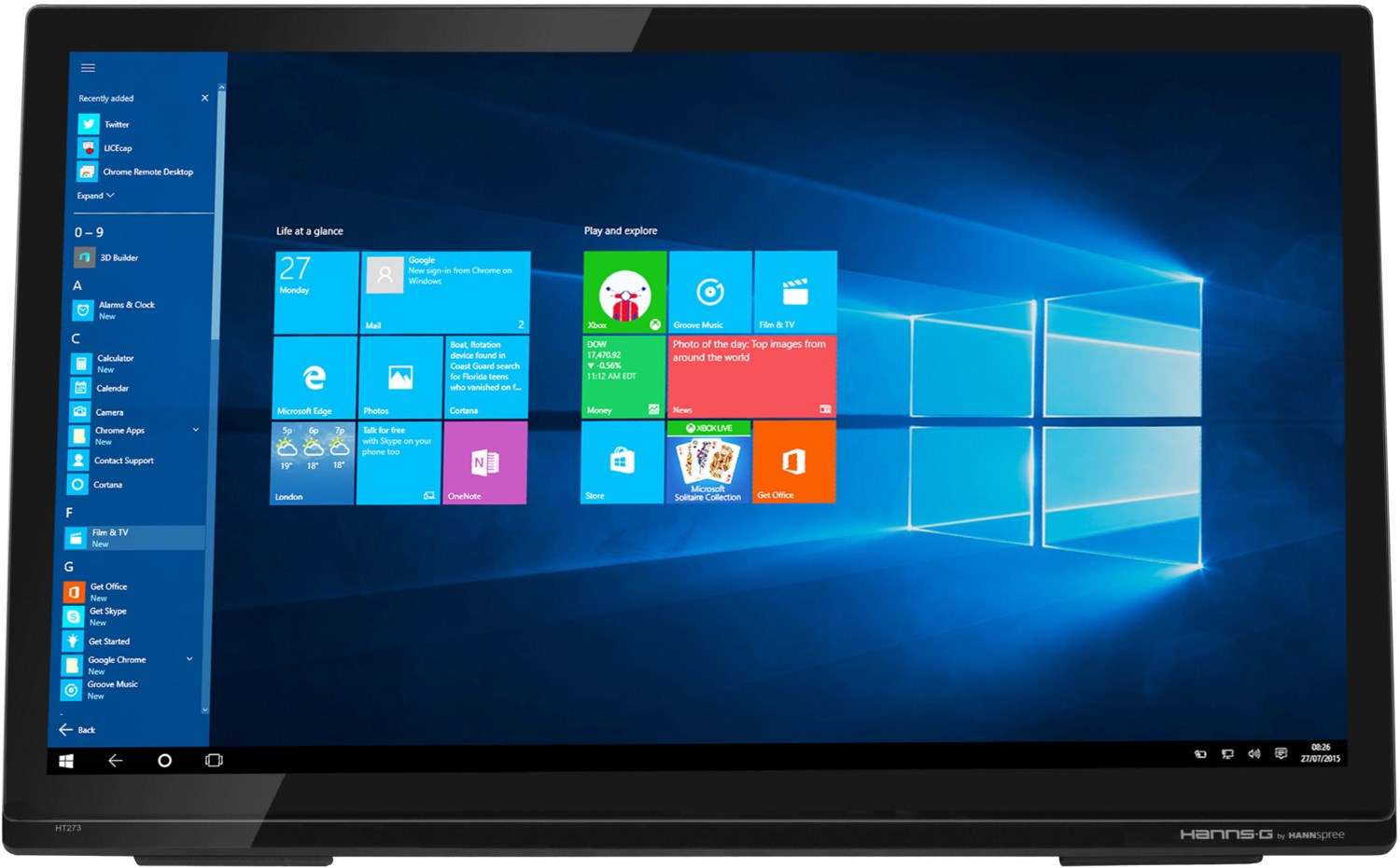 HT273HPB 69 cm (27") TFT-Monitor mit LED-Technik schwarz, Widescreen Full HD (1920x1080), 8 ms Reaktionszeit, integrierte Lautsprecher