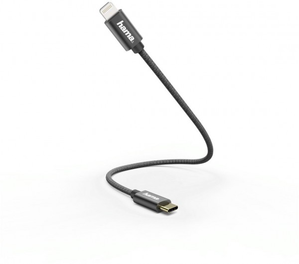 USB-C/Lightning (0,2m) Kabel schwarz