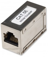 Kupplung RJ45 Cat5e FTP silber