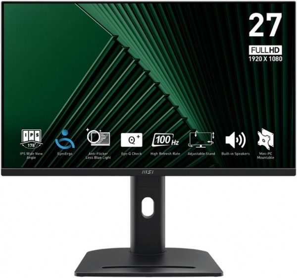 PRO MP275PGDE 69 cm (27") TFT-Monitor mit LED-Technik schwarz, Widescreen Full HD (1920x1080), 1 ms Reaktionszeit