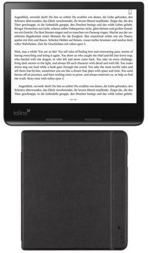 Stilbag EReader-Tasche Für Tolino Epos 2 – Wollfilz, Hellgrau, Mit Gummiband, Made In Germany