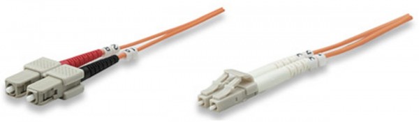 LWL LC > SC OM2 Anschlusskabel (2 m) orange Multimode