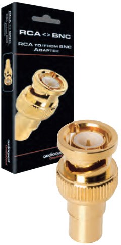 RCABNC Adapter gold