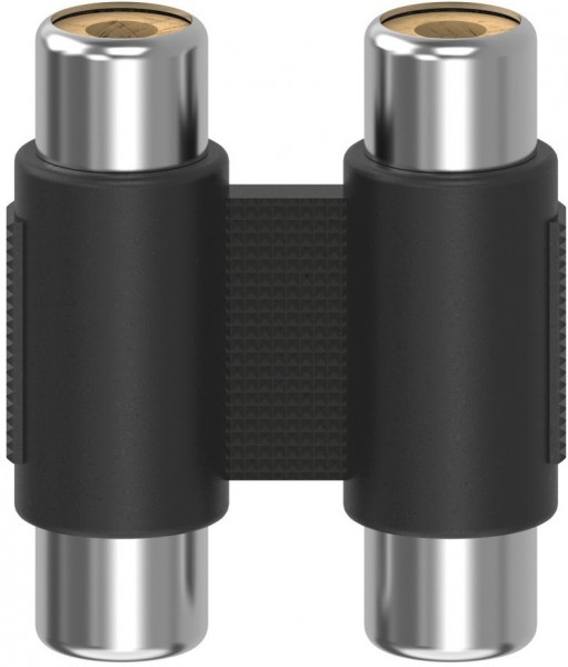 Cinch-Adapter 2 Cinch-Kupplung>2 Cinch-Kupplung schwarz