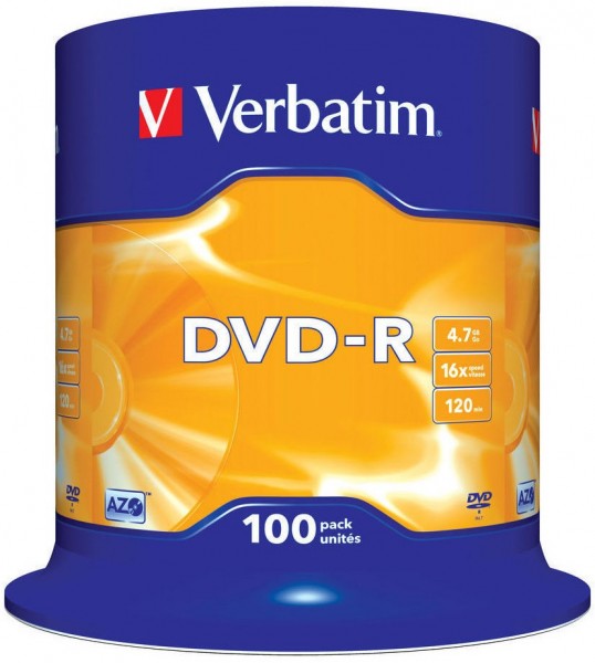 DVD-R AZO 16x 4.7GB (100er Spindel) DVD Rohlinge