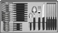 Swiss Modern Besteck-Set (24 tlg.) schwarz