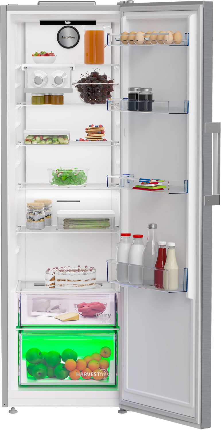 Image of B3RMLNE444HXB Standkühlschrank edelstahl-look