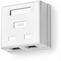 CCGB89130WT Netzwerk-Wanddose weiß