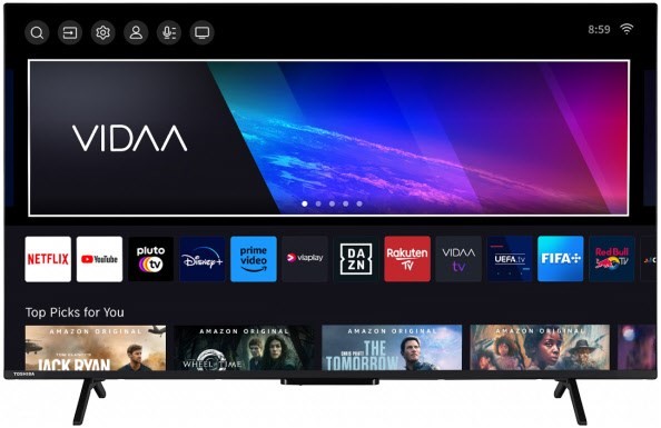 50QV2463DA 126 cm (50") QLED-TV schwarz, 4K Ultra HD, Smart-TV, HDR-Wiedergabe, DVB-T2/DVB-C/DVB-S2, Sprachsteuerung