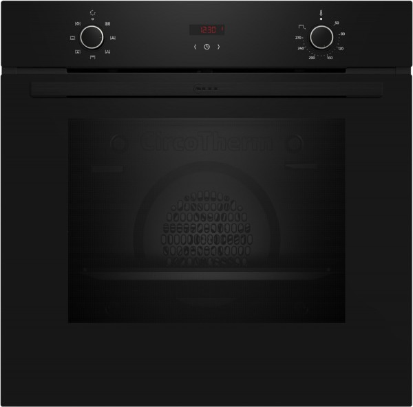 B1CCC0AK3 Einbaubackofen schwarz, 71 l, schnelles Vorheizen, 59,4 cm breit, A+