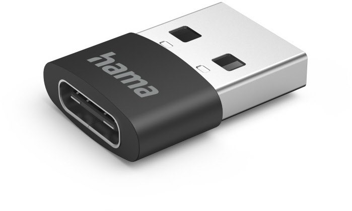 Image of USB-C-Adapter (3Stk.) USB-A-Stecker>USB-C-Buchse schwarz