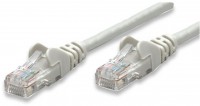 Patchkabel RJ45 U/UTP Cat5e (1 m) grau Hebelschutz