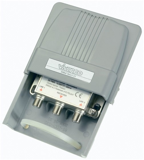 STS-DSW 2 N DISEqC Switch mit Wetterschutzgehäuse