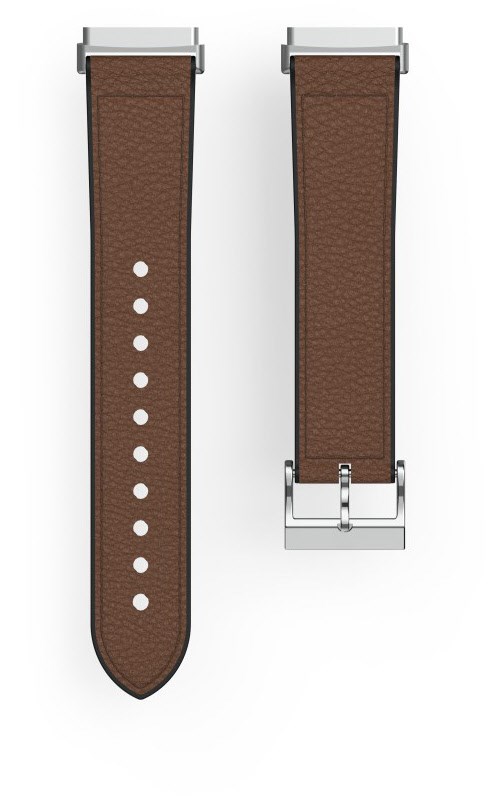 Damenarmband aus Kunstleder für Fitbit Versa3/Sense braun