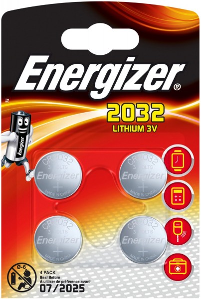 CR2032 3V 4er Blister Knopfzelle