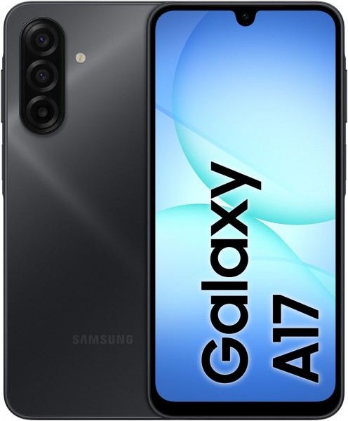 Galaxy A17 Smartphone schwarz, 128 GB Speicher, 4 GB RAM, 50 MP Kamera, 6,7 Zoll Display, 51,55 Std. Akku, LTE, Android