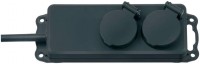 Steckdosenleiste 2-fach (2m) schwarz