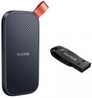 Portable SSD (1TB) Extern schwarz inkl. Ultra Shift USB 3.2 Gen 1 (32GB)