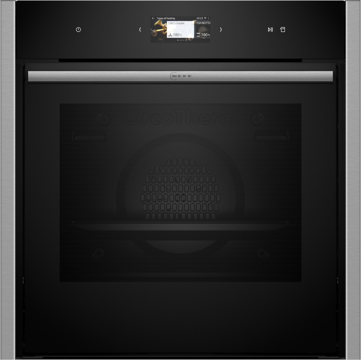 B64FS31N0 Elektro-Backofen mit Dampfgarer edelstahl, 71 l, Pizza-Stufe, schnelles Vorheizen, Hefeteig-Gärstufe, Brotback-Stufe, WLAN, 59,6 cm breit