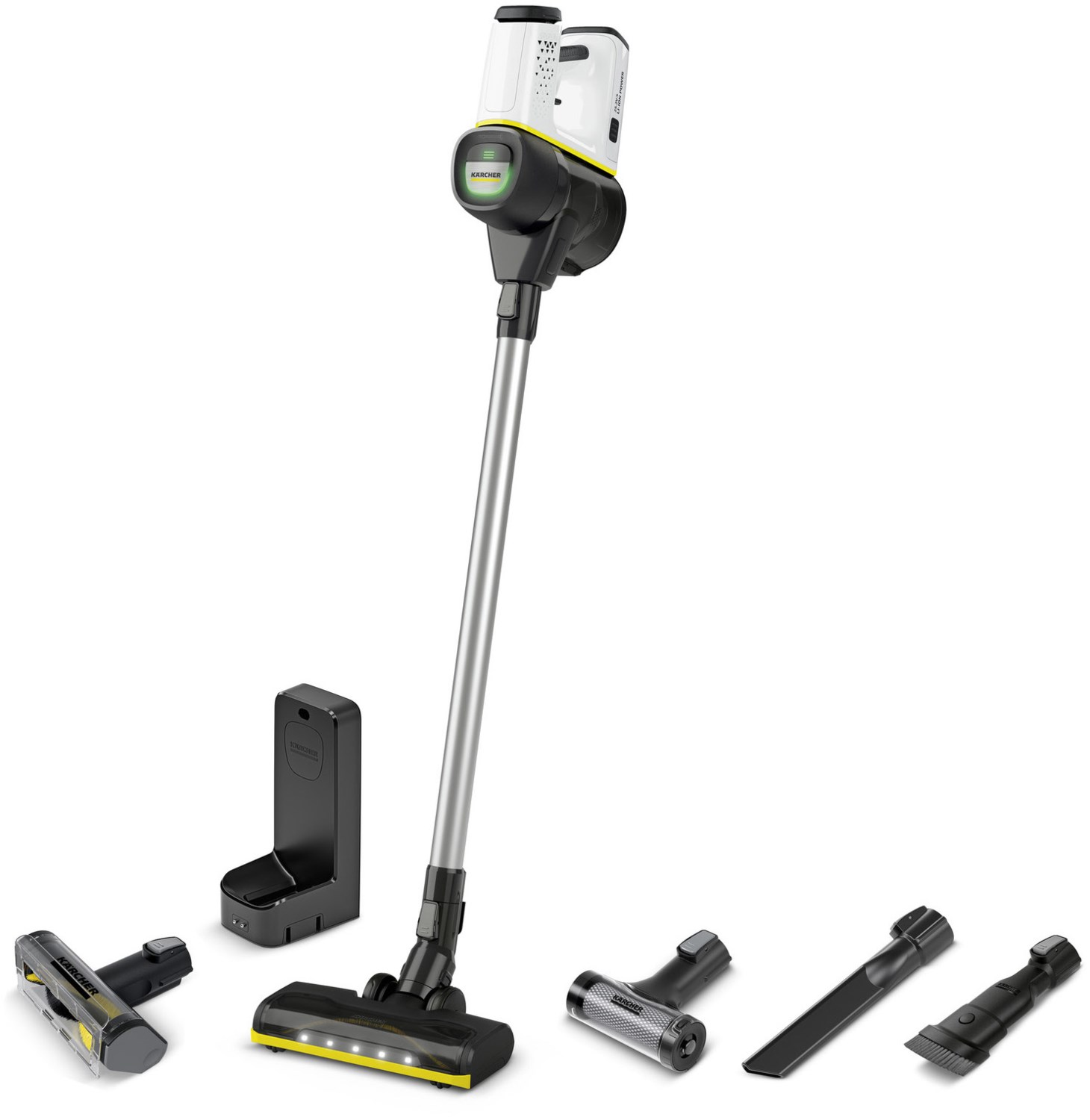 VC 6 Cordless ourFamily Pet Akku-Stielstaubsauger weiß, 50 min Laufzeit, HEPA-Filter, Tierhaar-Düse