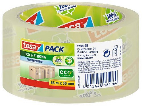 tesapack Eco &amp; Strong (66m) transparent