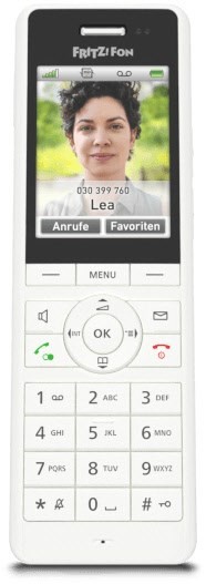 AVM FRITZ!Fon X6 White DECT Comfort Phone (High Quality Colour Display, HD Telephony, Full Duplex Hands-Free, Control Of FRITZ!Box Functions), White - View #4