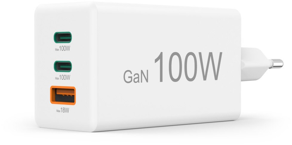 Image of Schnellladegerät (100W) 2x USB-C / 1x USB-A weiß