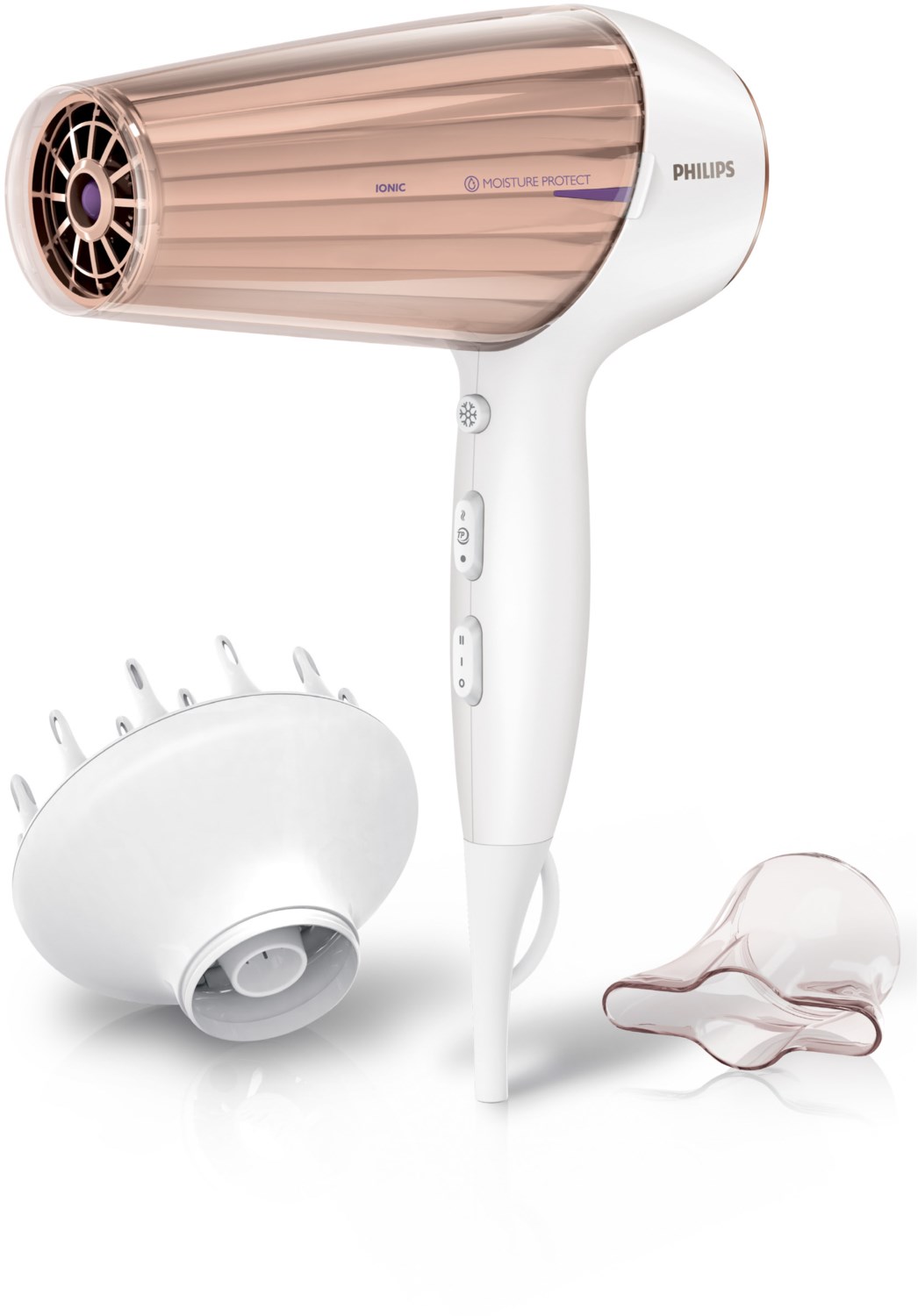 Image of HP8280/00 DryCare Prestige Haartrockner weiß/gold