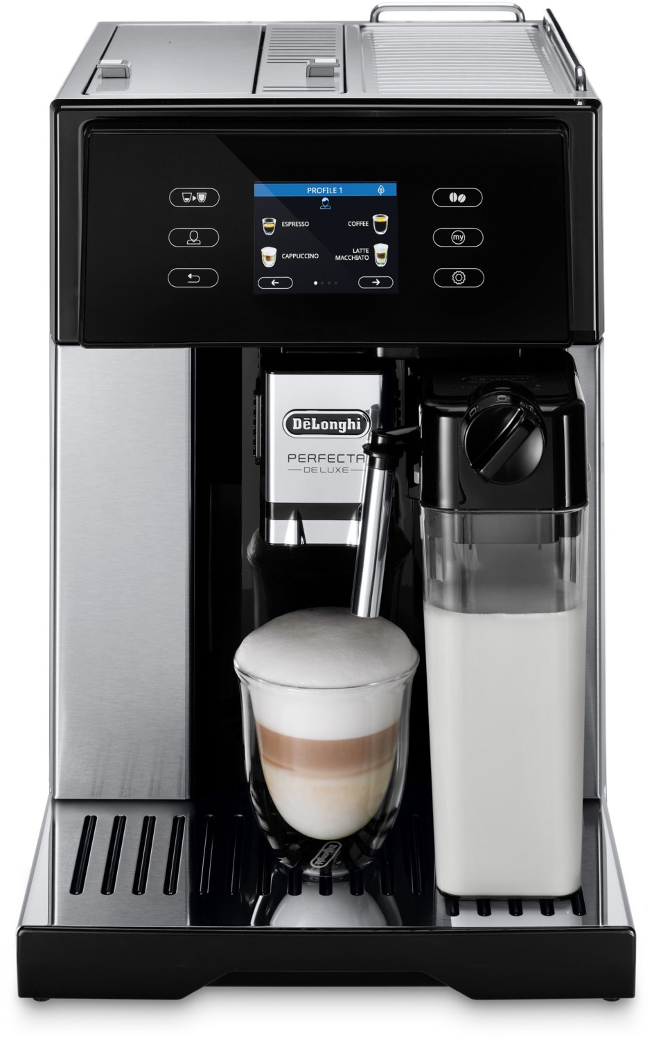ESAM 460.80.MB Perfecta DeLuxe Kaffee-Vollautomat edelstahl/schwarz