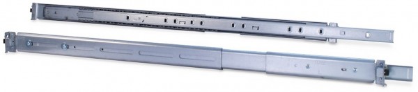 26" Teleskopschienensatz 1U (650mm) grau
