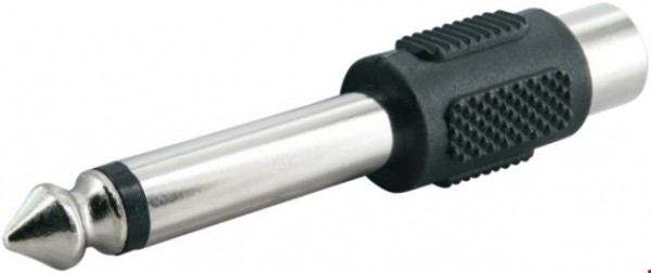 Audio Adapter CINCH Buchse > 6,3 mm Klinke Mono