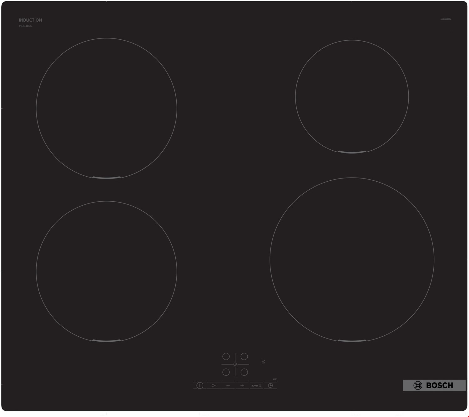 Image of PIE611BB5E Autark-Induktionskochfeld rahmenlos
