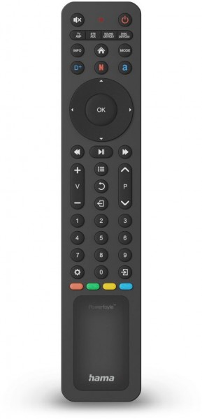 Universal-Fernbedienung TV für 8 Geräte schwarz