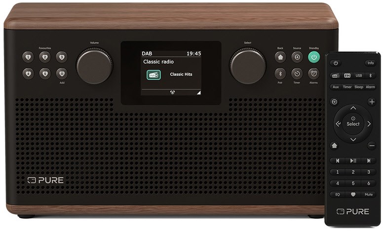 Classic H6 DAB Radioempfänger kaffee braun/walnuss