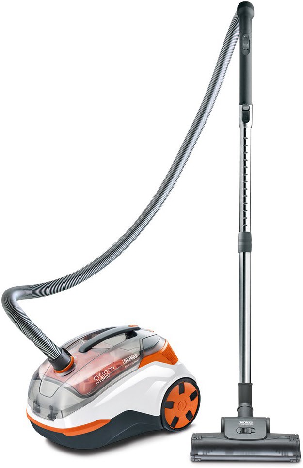 Cycloon Hybrid Pet & Friends Bodenstaubsauger mit Wasserfilter orange/weiß
