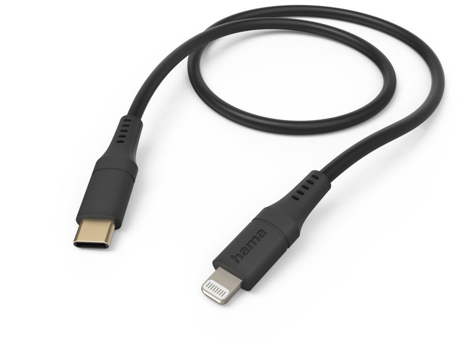 Flexible USB-C > Lightning (1,5m) schwarz