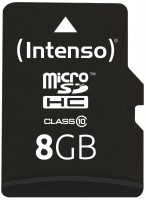 microSDHC Card Class 10 (8GB) Speicherkarte inkl. Adapter