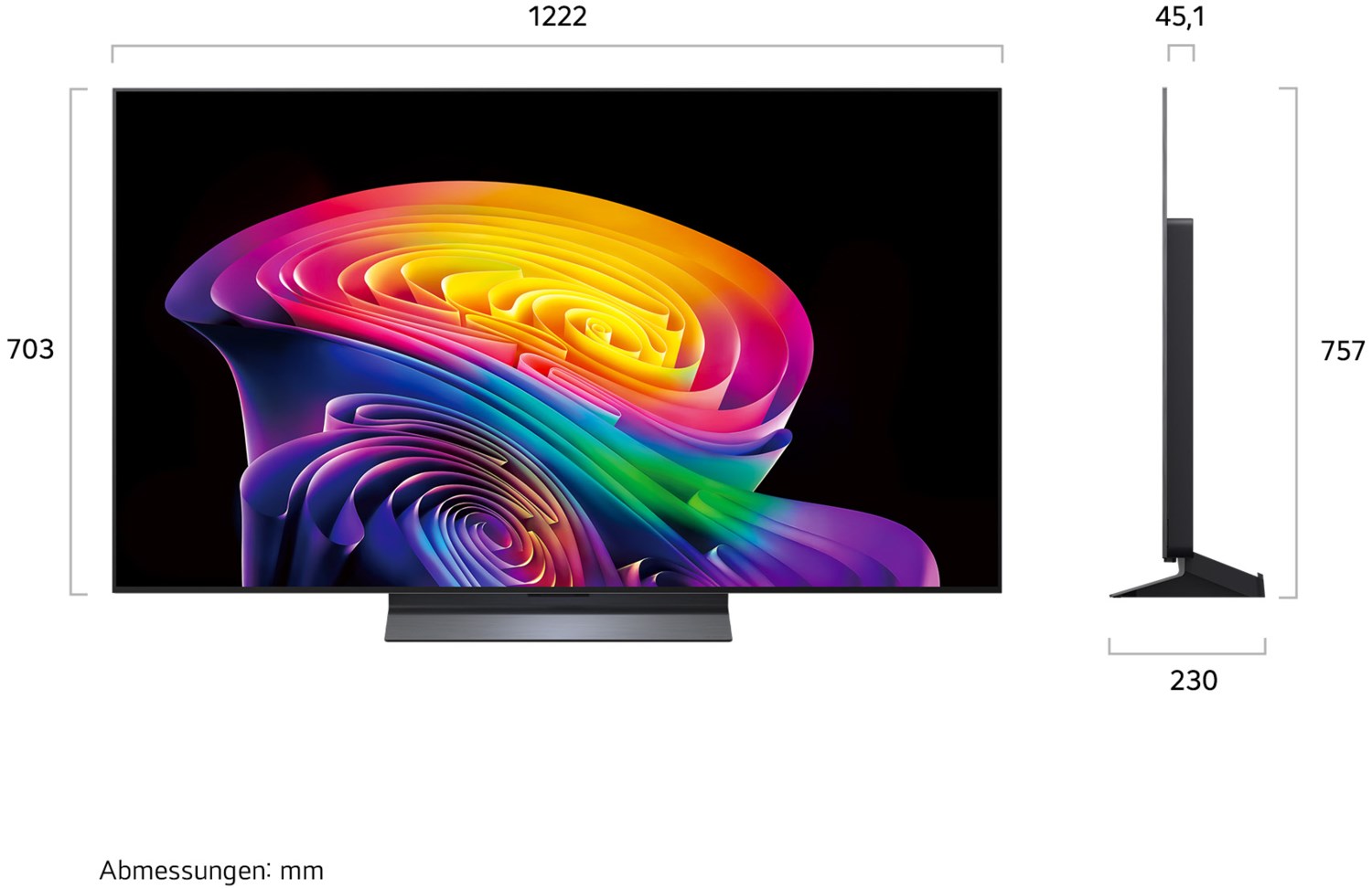 OLED55C68LA 139 cm (55") OLED evo AI TV
