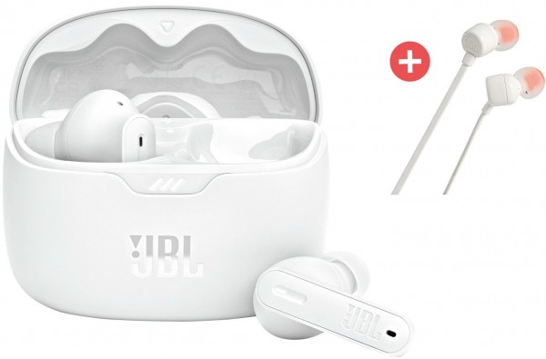 Tune Beam True Wireless Kopfhörer (ws) + Dein Geschenk: JBL T110 In-Ear-Kopfhörer (ws)