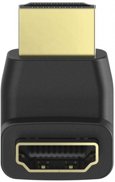 High Speed HDMI-Winkeladapter Stecker>Kupplung 90° schwarz