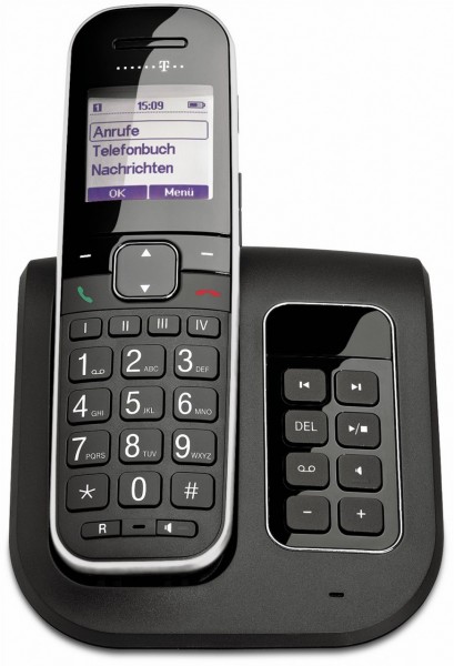 Anrufbeantworter Comfort Telekom | Sinus anthrazit Schnurlostelefon A 205 mit EURONICS