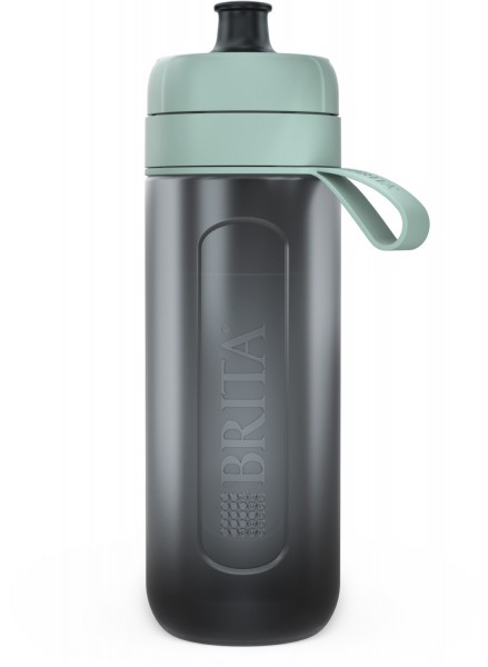 Wasserfilterflasche Active (0,6l) Trinkflasche mit Wasserfilter dunkelgrün