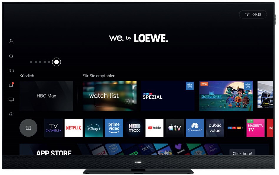 We. SEE 32 dc 80 cm (32") LCD-TV mit LED-Technik coal black, 4K Ultra HD, Smart-TV, Sprachsteuerung