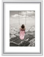 Kunststoffrahmen Swing 30x40cm silber