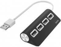 USB-Hub 4 Ports USB 2.0, 480 Mbit/s schwarz